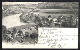 AK Neubrück bei Bern, Panorama, 1902