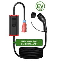 Mobile Wallbox 11kW CEE16 Typ2 Wifi APP 5M - neu