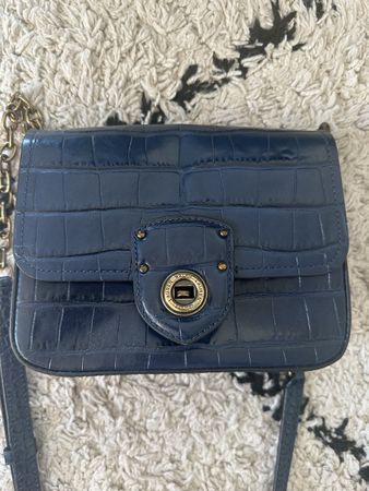 Ralph Lauren Handtasche, Leder Kroko-Optik, Top Zustand!