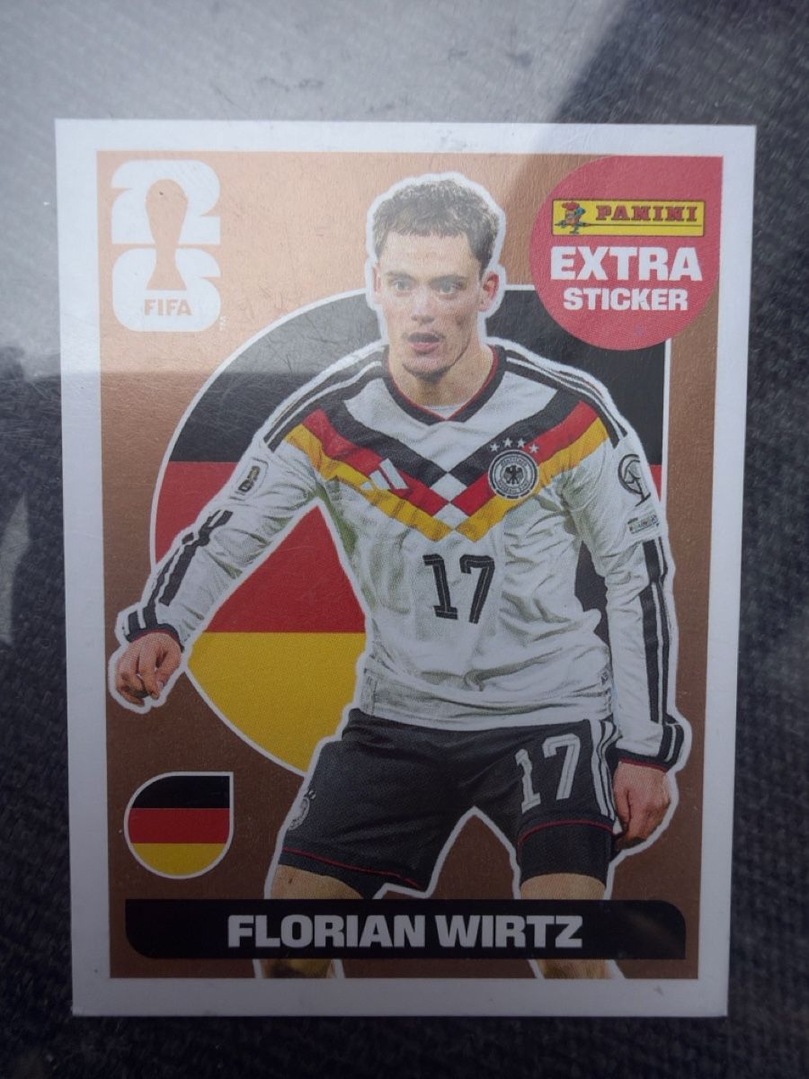 Panini Carte collezionabili: Florian Wirtz BRONZE Panini 2026 Extra Sticker – Nuovo (secondo la descrizione) da Adlikon b.Regensdf venduto da Danjo82