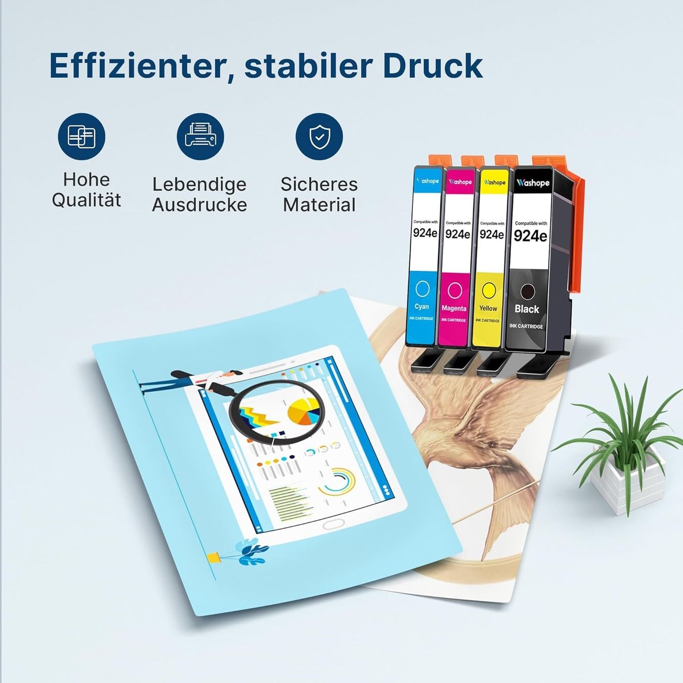 Hewlett Packard Cartucce per stampanti & toner: HP 924XL Druckerpatronen Multipack kompatibel – Nuovo e nell'imballaggio originale da Suhr venduto da TradeMasters 5