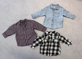 3 Hemden für Jungs, Grösse 80