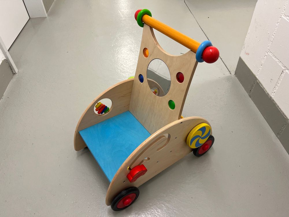 HABA Entdeckerwagen / Laufhilfe / Lauflernhilfe aus Holz (Gebraucht) in ...