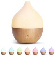 Aroma Diffuser, 100ml weiss-braun Holzoptik