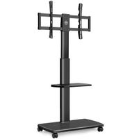 TV Ständer Fernsehständer rollbar 32-70 Zoll mit 2 Ablagen