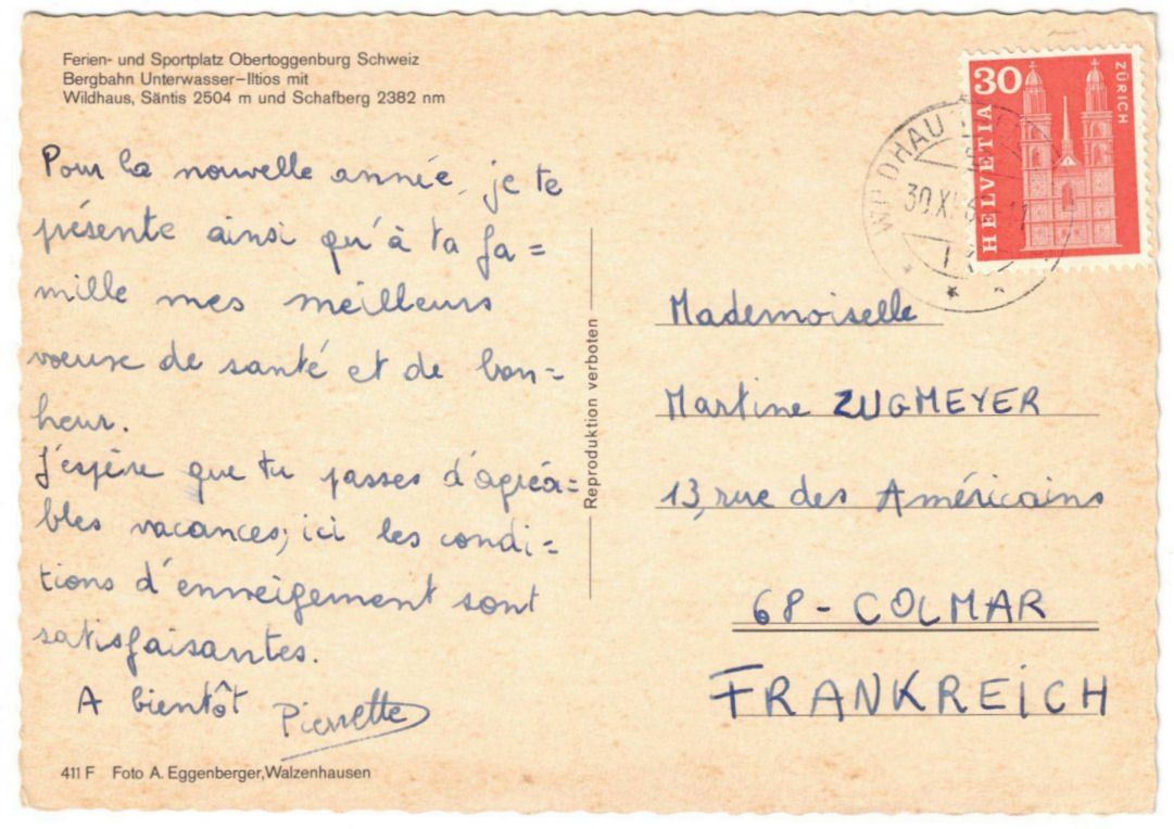 Cartoline postali: Unterwasser - Standseilbahn Iltios – Usato da Binningen venduto da Mountainrider 1