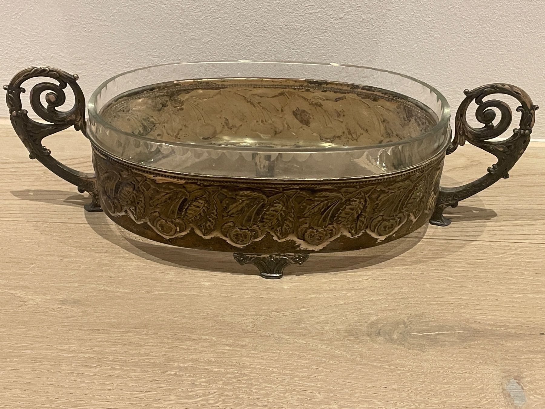 Ciotole: Art Deco Schale Silber mit Glaseinsatz – Usato da Volketswil venduto da rubin74