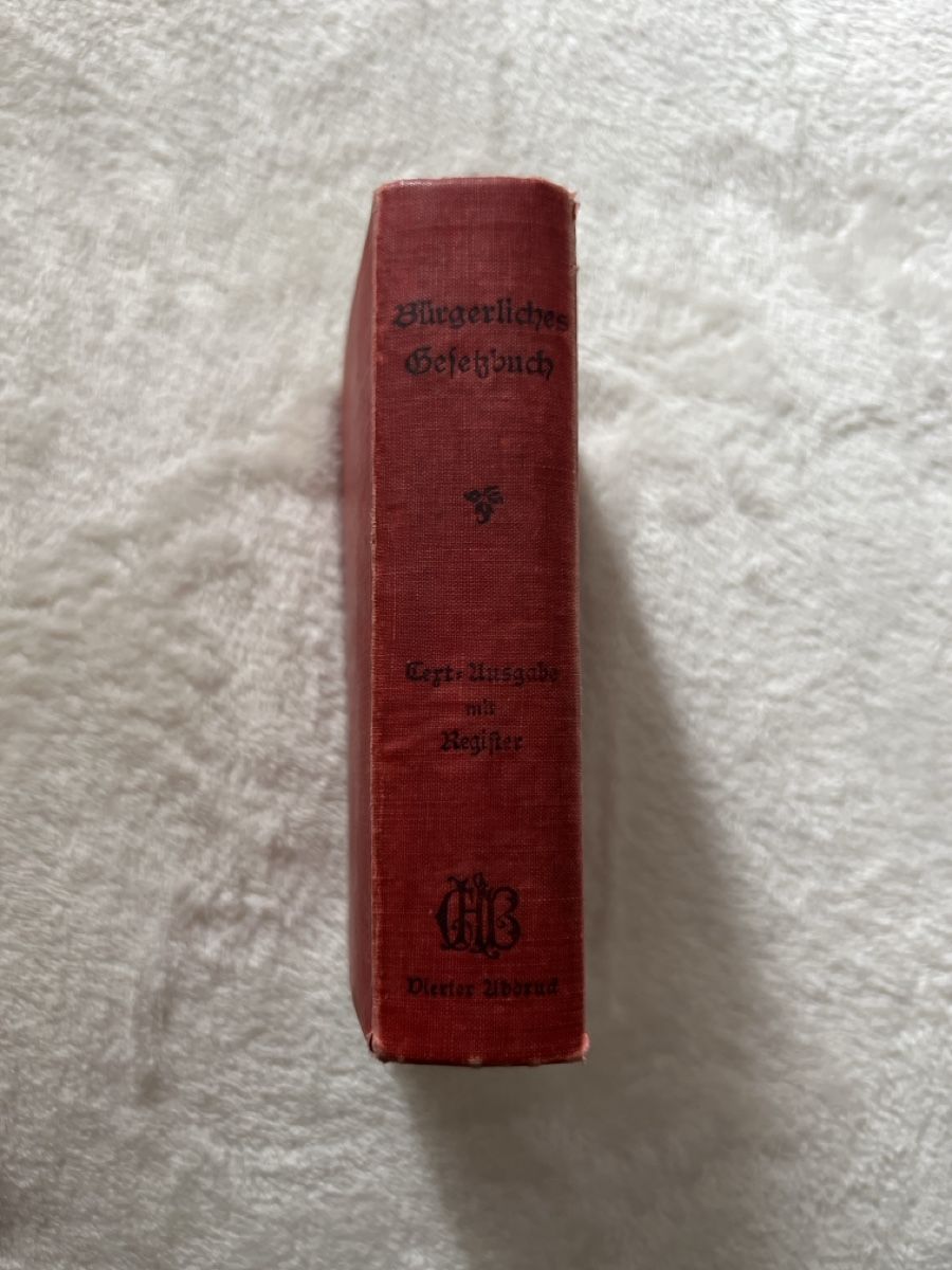 Bücher: Bürgerliches Gesetzbuch 1896 – Gebraucht aus Schaffhausen von swiss_vintage_club 1