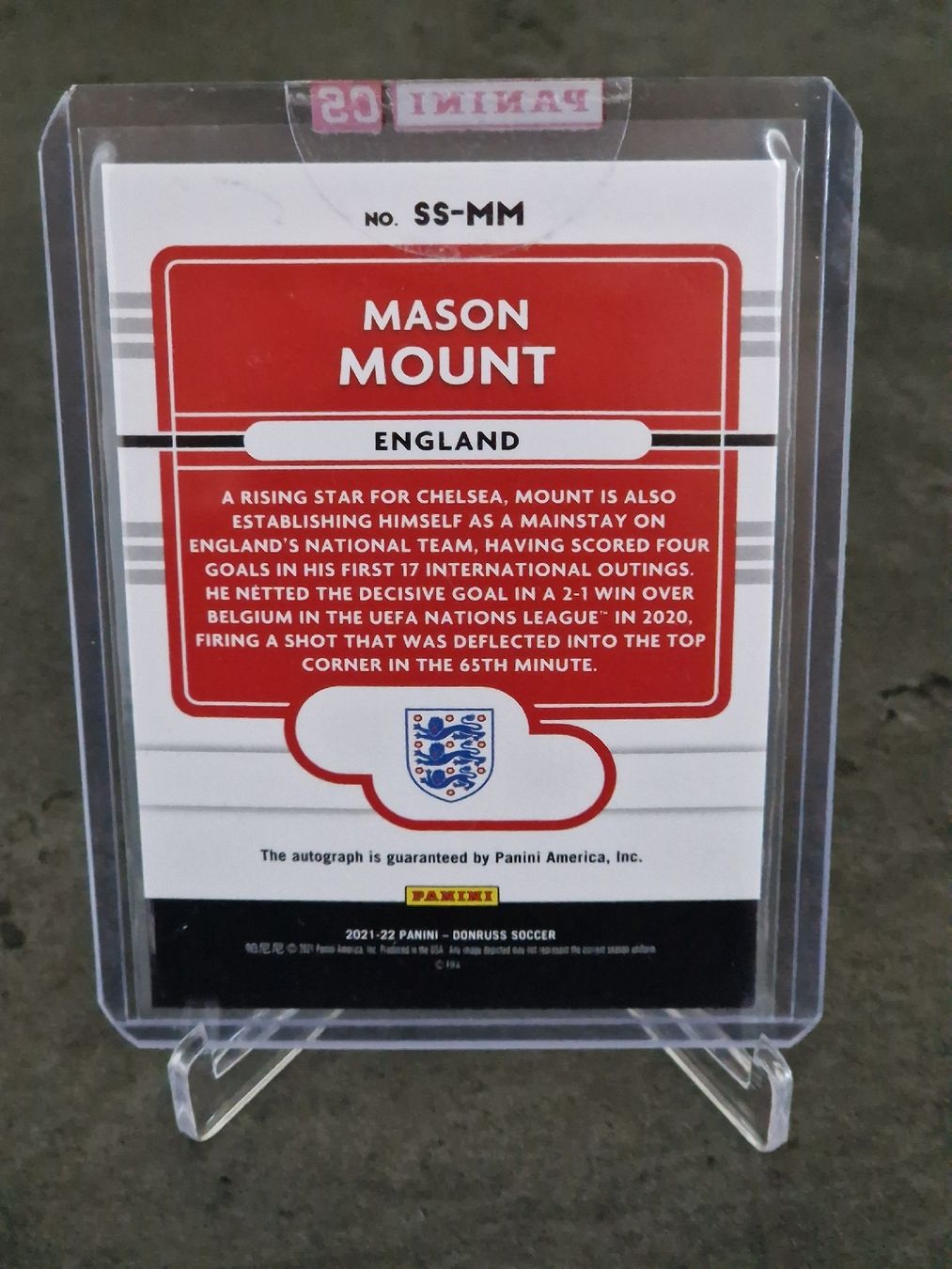 Panini Carte collezionabili: Panini Donruss Mason Mount Autogramm England – Nuovo (secondo la descrizione) da Seon venduto da Passion4SoccerCards 1