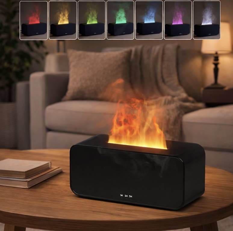 Umidificatori d'aria: Aroma Luftbefeuchter mit Flammen-Effekt & LED-Licht – Nuovo e nell'imballaggio originale da Dübendorf venduto da mnc_5djq