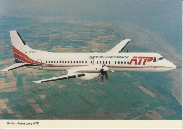 Cartoline postali: British Aerospace ATP – Usato da Zuerich venduto da OceanLinerPostcards