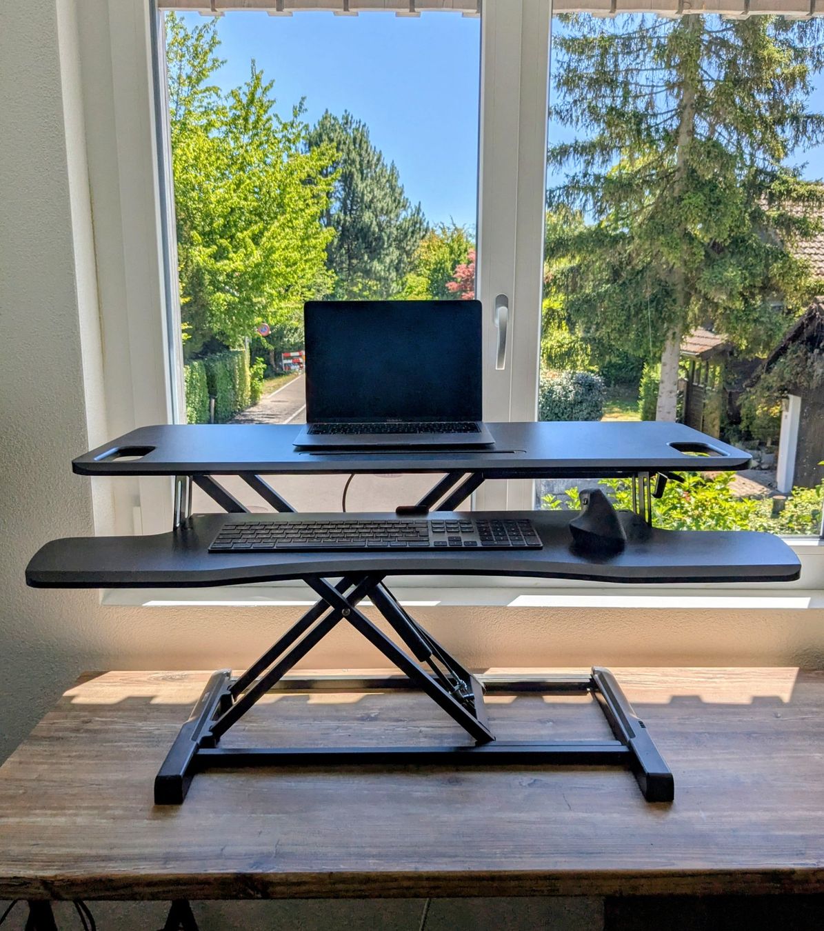 Scrivanie: Sitz-Steh Workstation, Stehtisch Auflage, höhenverstellbar – Usato da Gockhausen venduto da Dom_kp7z