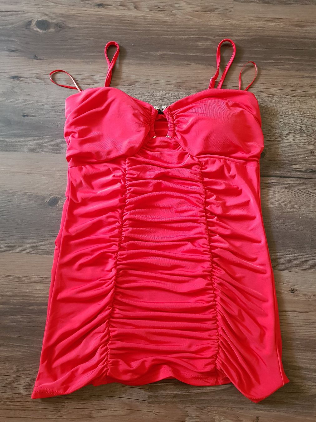 Top: Rotes Sommertop mit Strass - Gr. L – Nuovo (secondo la descrizione) da Kriens venduto da angelaruediger 2