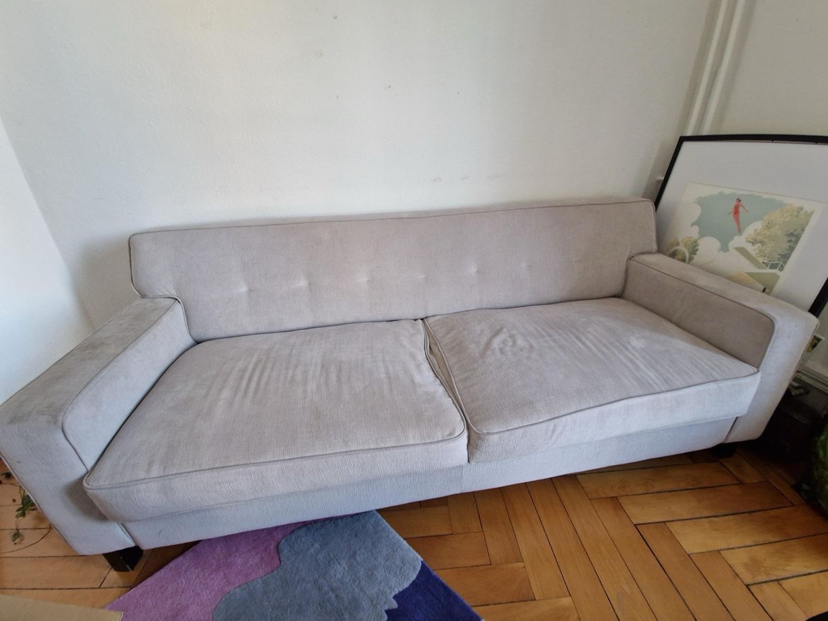 Sofas: Very nice 3 Seater Sofa Light Grey – D'occasion à Zürich par cat_gm77