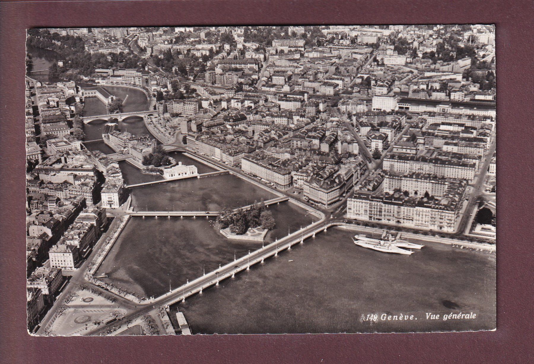 Cartes postales: GENEVE - Vue aérienne – D'occasion à Pully par nicecards