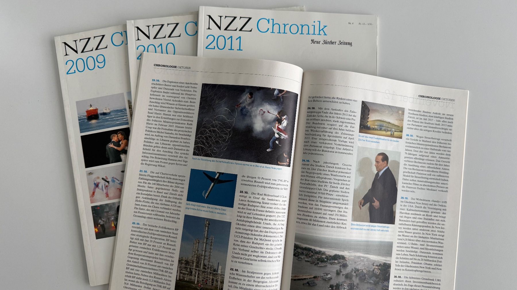 Riviste & Magazine: NZZ Chronik 2009-2012  -  4 Hefte – Usato da Uetikon am See venduto da Thomas578345 1