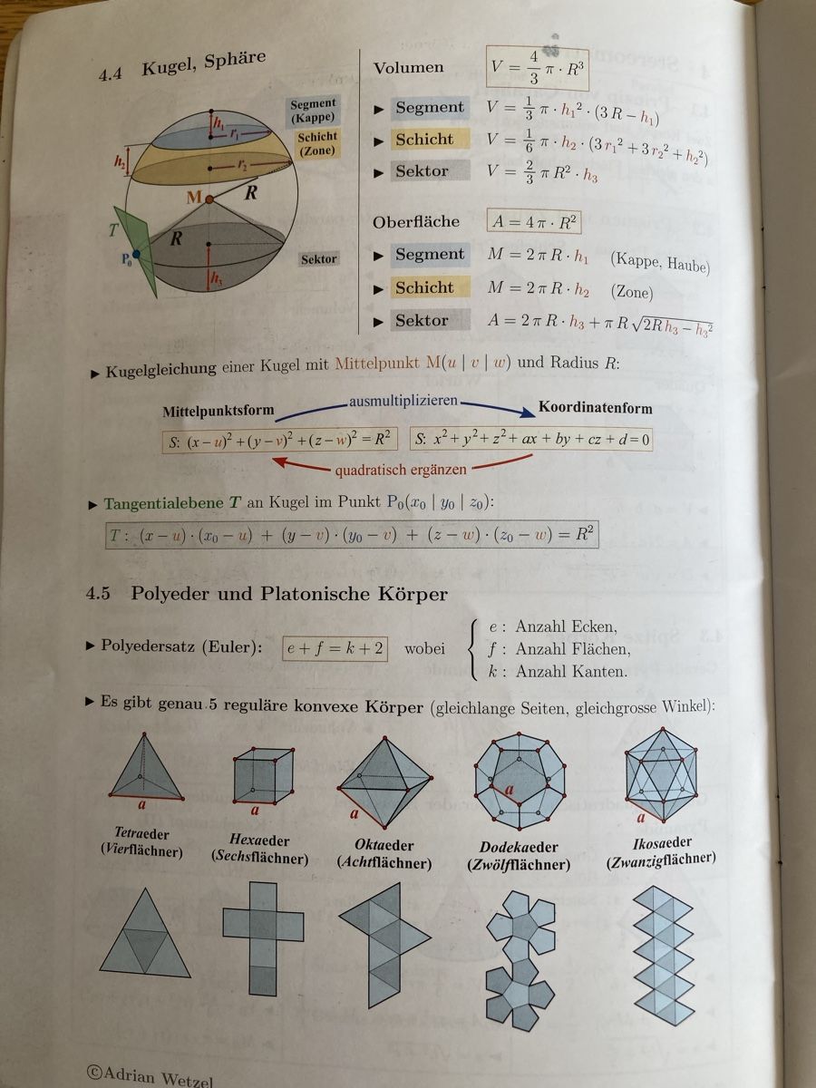 Bücher: Formelsammlung Mathematik Adrian Wetzel Buch – Gebraucht aus Effingen von Fylarama 2