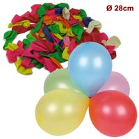 Ballon, 100Stk Luftballon 28cm, bunt Mix