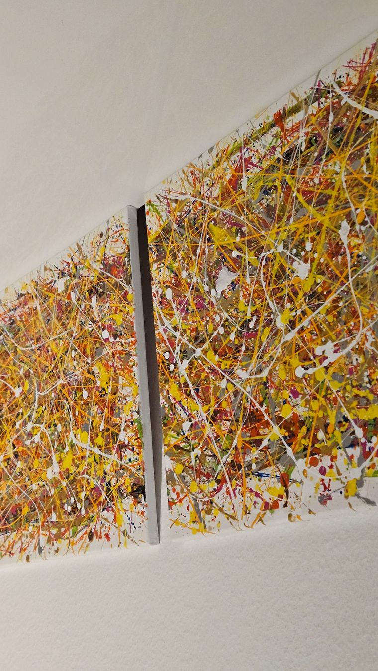 Gemälde: Tableaux abstraits style jackson pollock abstrait minimalist – Neu (gemäss Beschreibung) aus Le Locle von fab_c9hh 6