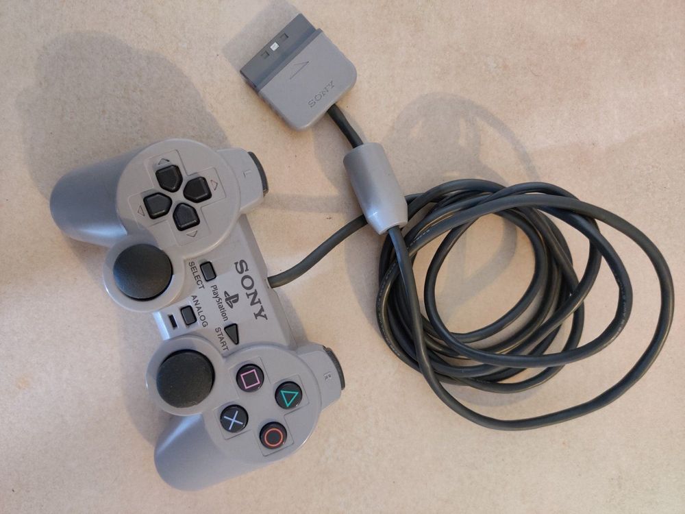 Manette PlayStation 1 (PS1) D'origine Sony - Occasion, Fonctionnelle - Fabriquée En France