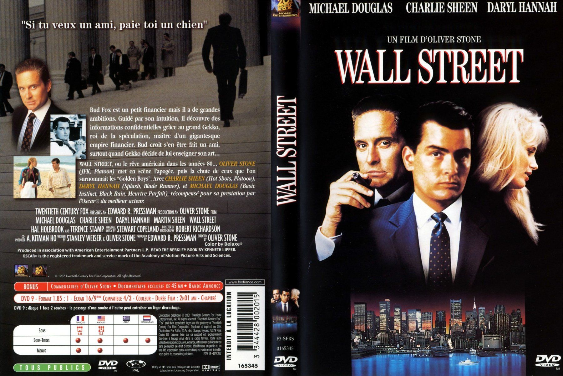 Tutti i DVDs: DVD - Wall Street 1(1987) Michael douglas – Nuovo (secondo la descrizione) da Lausanne venduto da pipo_2017