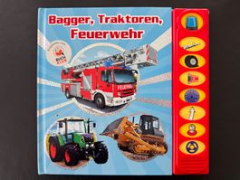 Bilderbuch / Soundbuch - Bagger, Traktoren, Feuerwehr