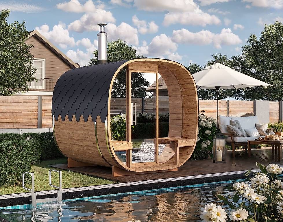 Sauna & Accessori: Fasssauna 2.4 m - Quadratisch / 00099 – Usato da St. Gallen venduto da Spa_at_Home911 1