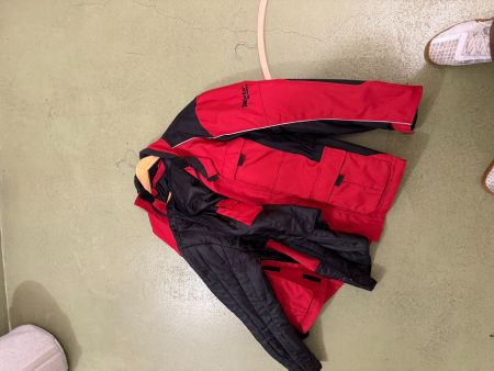 Rukka Moto Motorradjacke Grösse L Rot Schwarz Gut Erhalte...