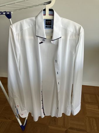 Olymp Hemd weiss Body Fit Grösse 40 guter Zustand