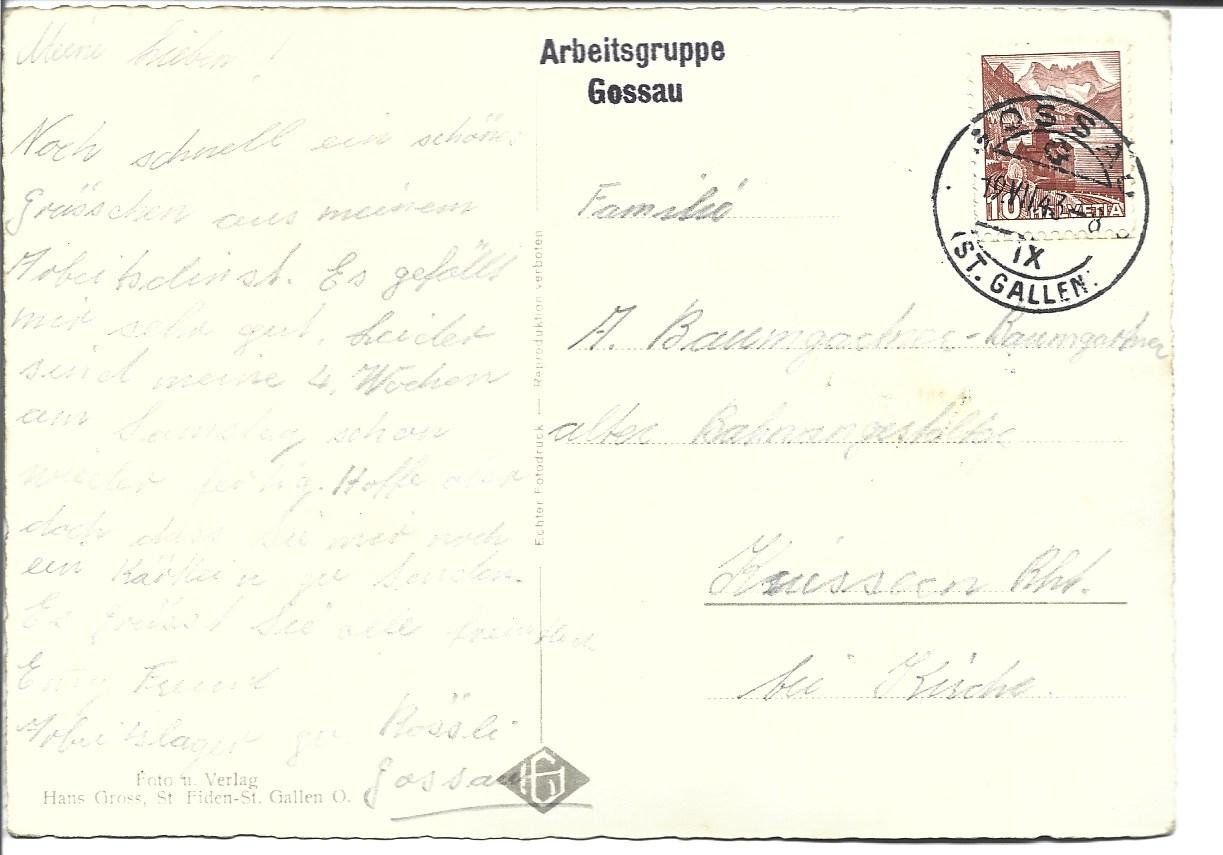 Cartes postales: AK  Gossau  SG – D'occasion à Appenzell par mai25 1