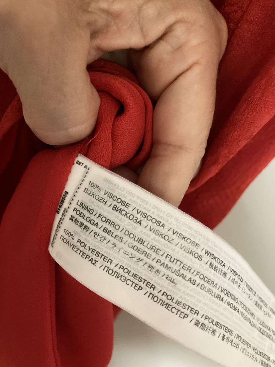 Mango Kleider: Mango Sommerkleid, Gr. S, rot – Neu (gemäss Beschreibung) aus Schlieren von cotopaxi06 3