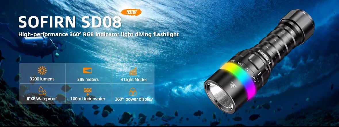Lampen: Neu: Sofirn SD08 Tauchlampe mit 3200 Lumen – Neu und originalverpackt aus Arbon von Helmuth 7