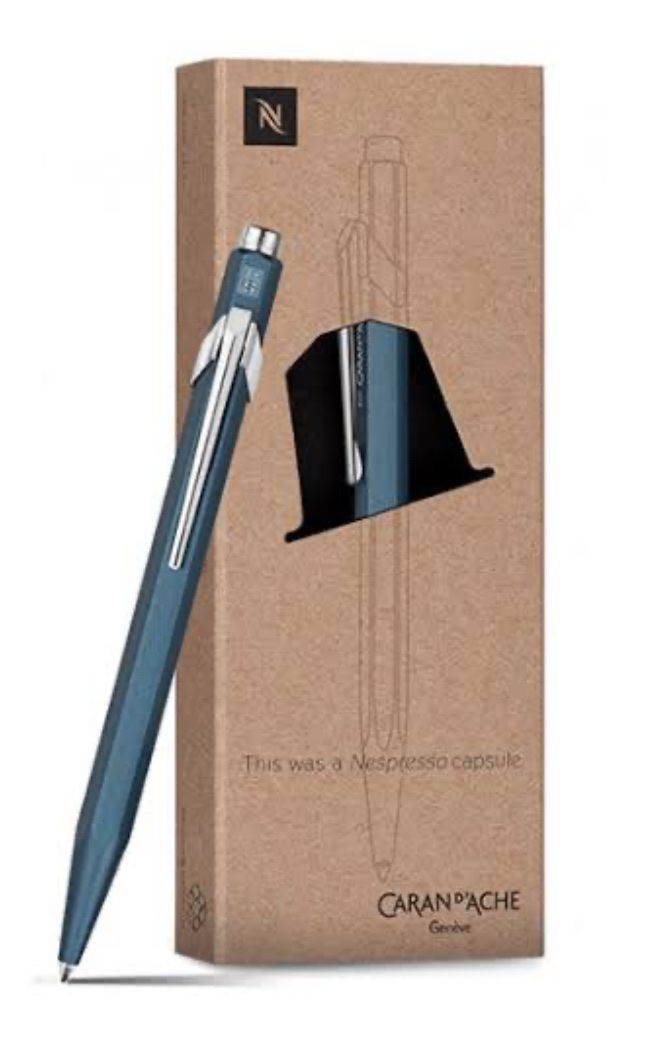 Caran D'Ache Penna & Evidenziatori: Nespresso Caran d'Ache dharkan blau – Nuovo e nell'imballaggio originale da Zürich venduto da bei_7cvn 1