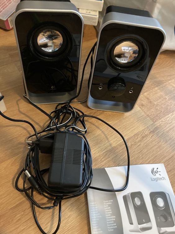 Logitech LS11 2.0 Stereo Lautsprechersystem Silber (Gebraucht) in ...