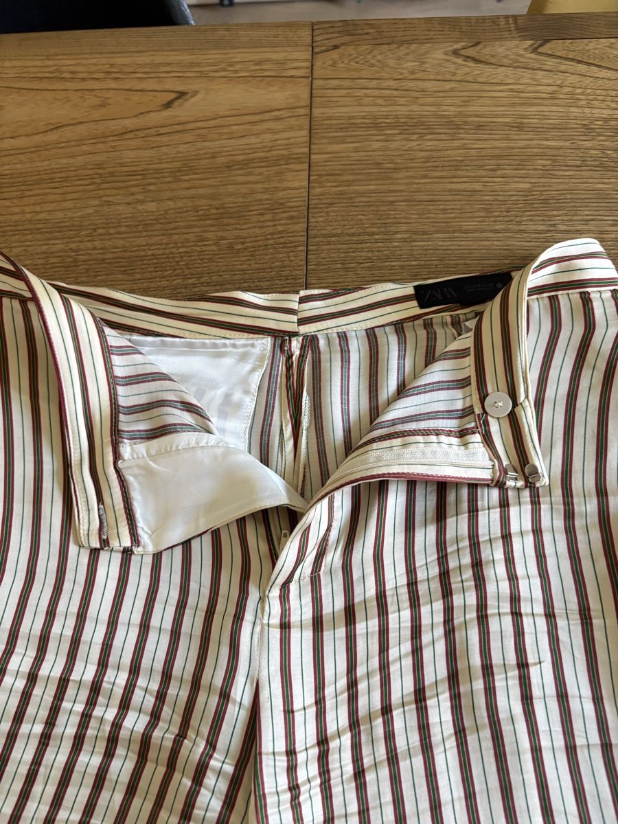 Zara Pantaloni: Hosen aus Viscose gestreift neu – Nuovo (secondo la descrizione) da Zürich venduto da Altnic 2