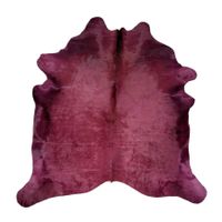 echtes Kuhfell Teppich Bordeaux