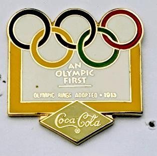 Coca-Cola Plaketten & Abzeichen: Coca-Cola Olympia Pin – Gebraucht aus Pfäffikon ZH von Colacity