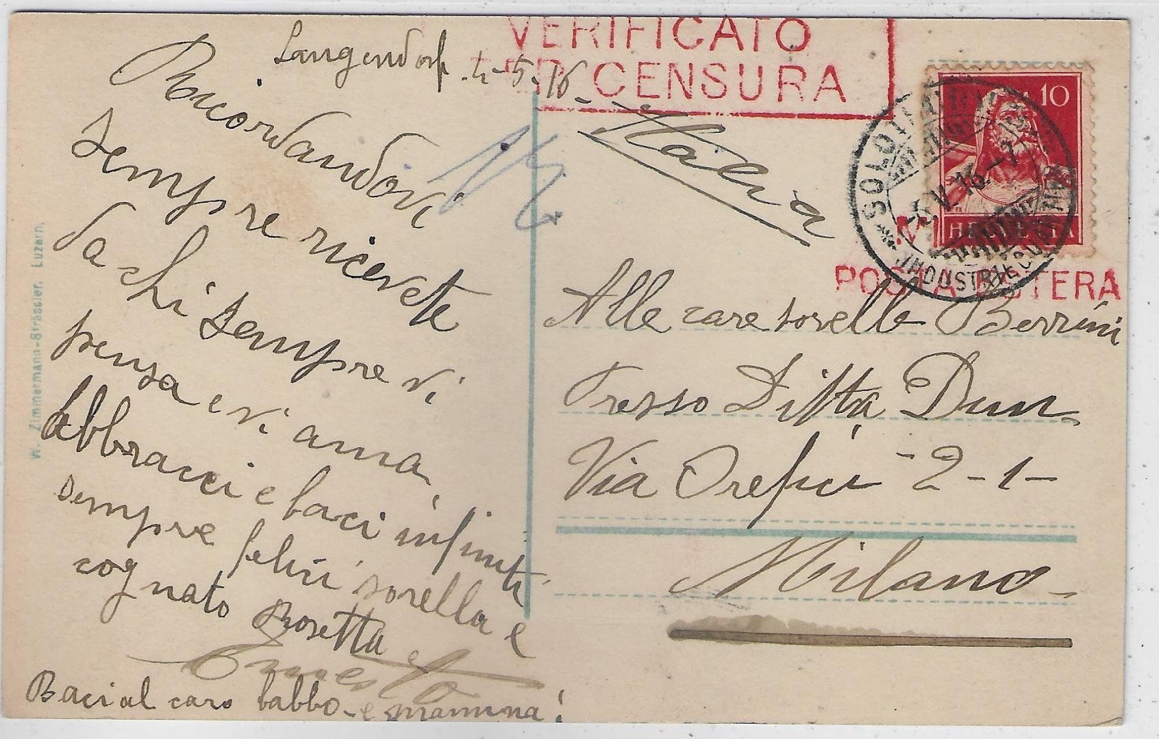 Cartoline postali: Solothurn "an der Aare" – Usato da Ettingen venduto da Kartenplanet 1