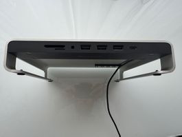 Satechi USB-C Monitorständer Hub silber guter Zustand