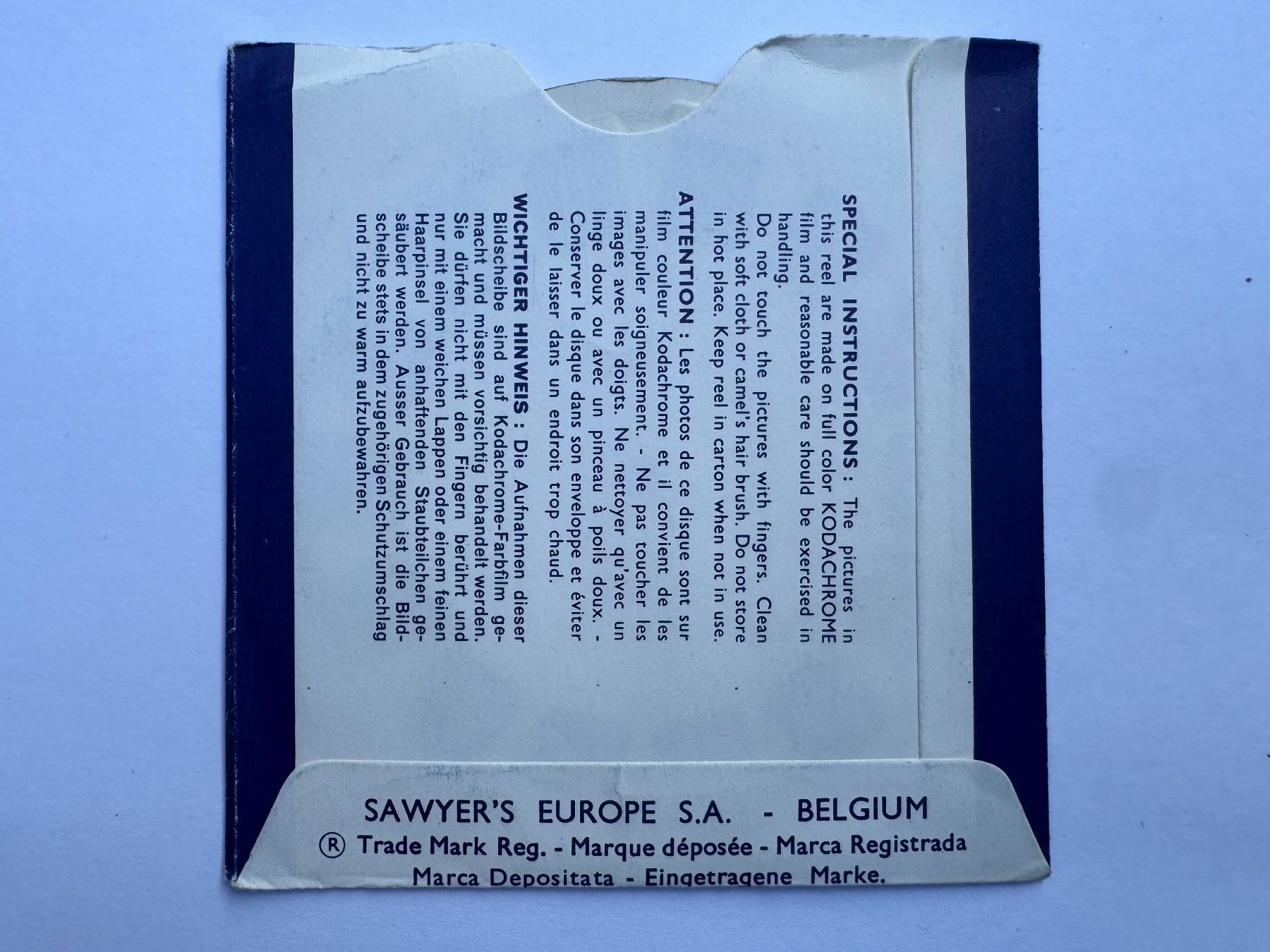 View-master Giocattoli: View-Master 3D: Nr. 1951 BRUSSELS II Belgium – Usato da Tegerfelden venduto da siebenmacky 1