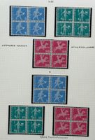 LOT 4 ER BLOCKS BRIEFMARKEN SCHWEIZ NEU 1960