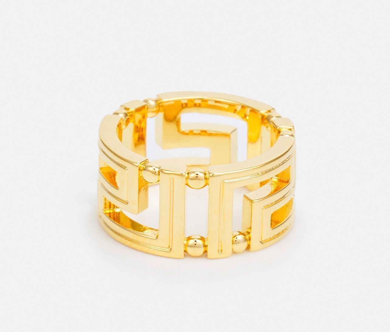 Anelli: Versace Unisex GRECA - Ring, Gr. 57 (17) – Nuovo e nell'imballaggio originale da Oberaach venduto da Dandy2021