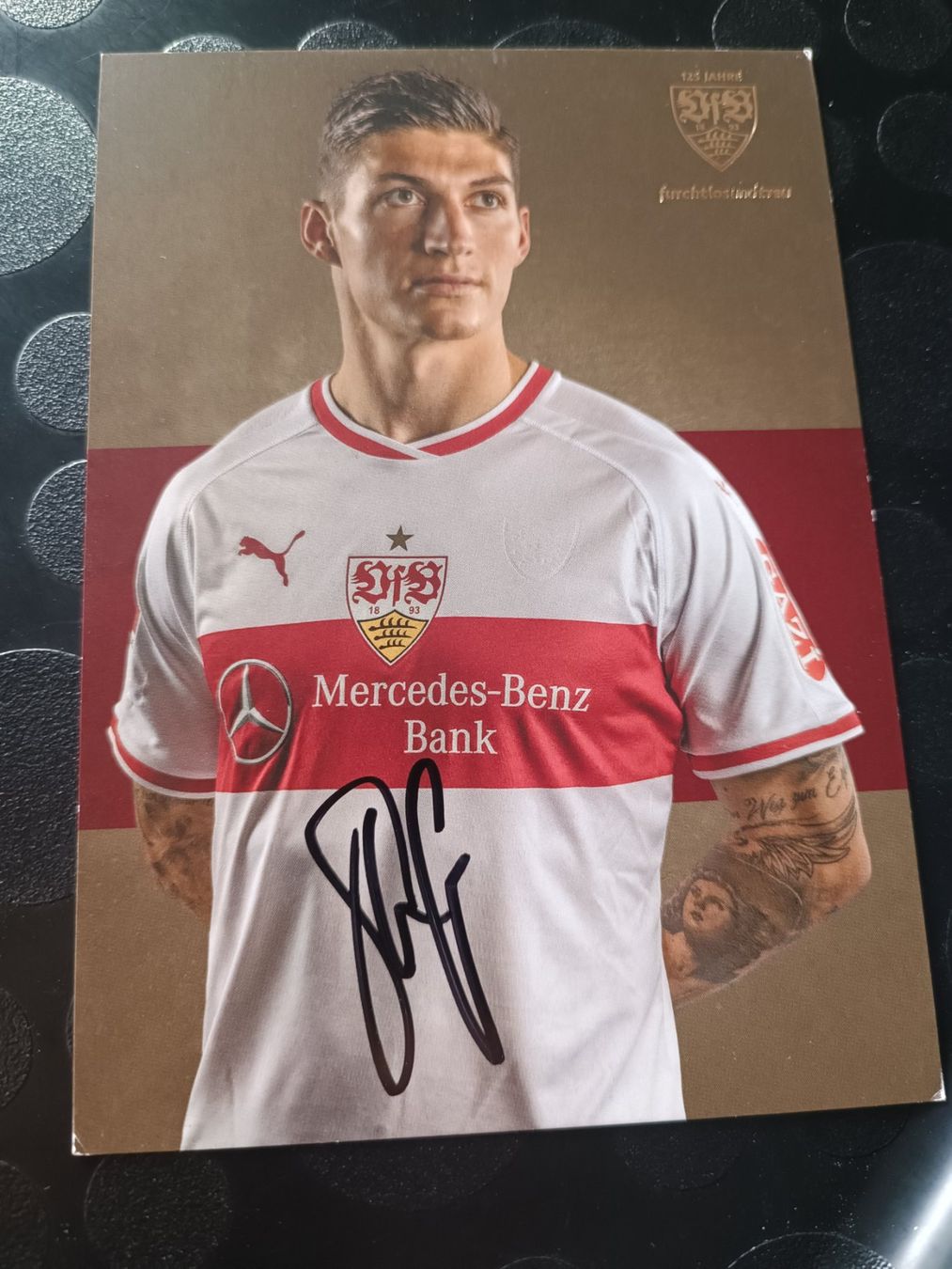 Autografi: Steven Zuber - VfB Stuttgart - handsignierte Autogrammkart – Usato da Menziken venduto da Artographs
