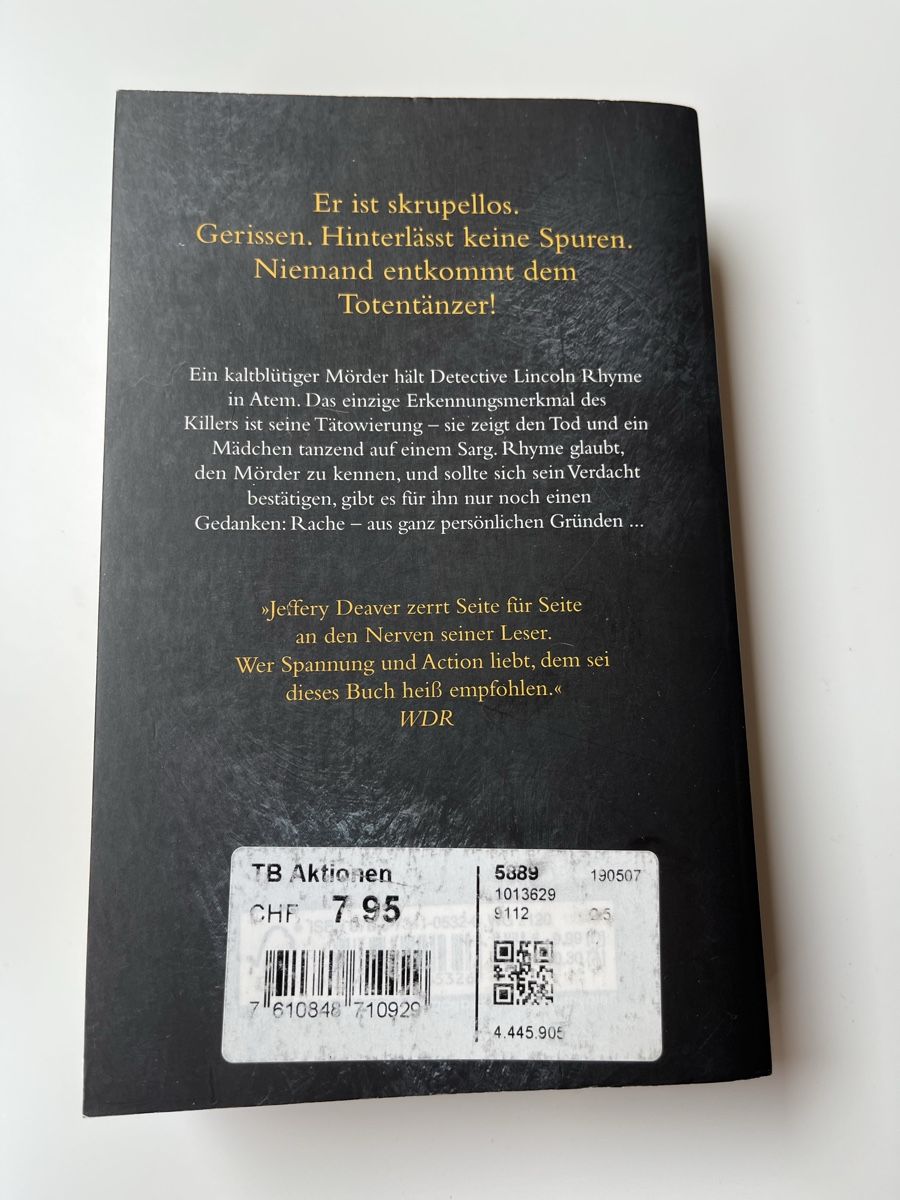 Libri: Letzter Tanz, Jeffery Deaver – Usato da Niedermuhlern venduto da Acki80 1