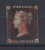 GB 1840: 1. Briefmarke der Welt PENNY BLACK - Malteserkreuz