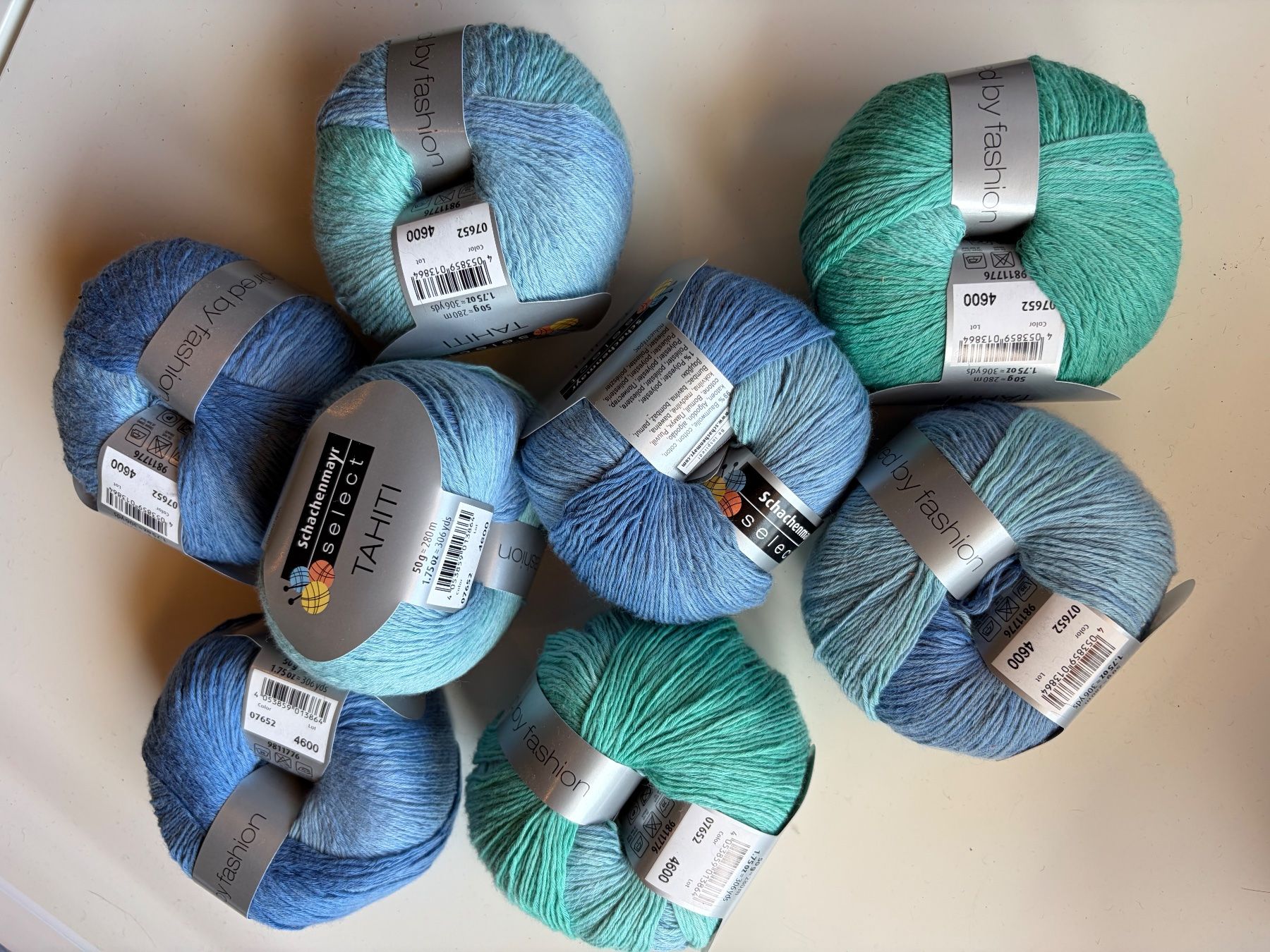 Wolle: 8 Knäuel Tahiti Schachenmayr – Neu und originalverpackt aus Büsserach von bor_s88m