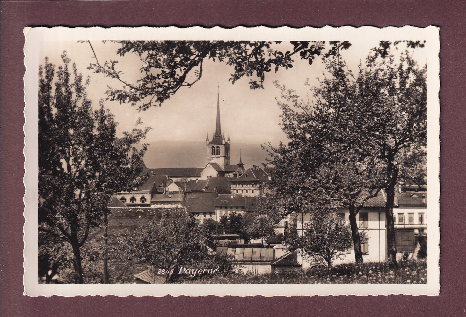 Cartoline postali: PAYERNE - 1945 – Usato da Pully venduto da nicecards