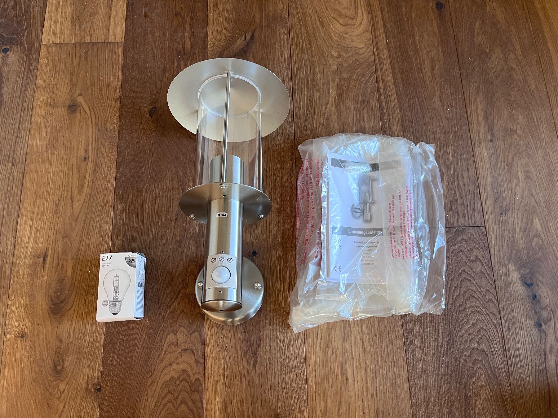 Lampade: Schöne Edelstahl Aussenleuchte, +++NEU+++ ! – Nuovo e nell'imballaggio originale da Büsserach venduto da Cabstardwarf3 5