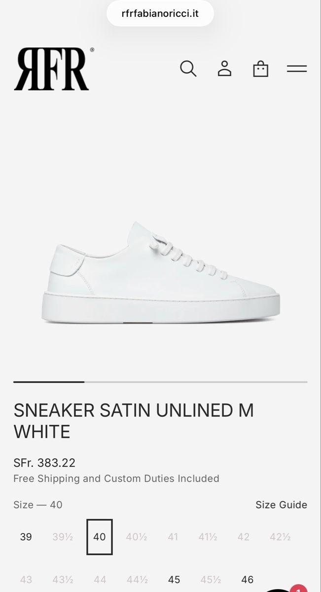 Scarpe da uomo: RFR FabianoRicci Schuhe gross 40 – Usato da Buchs AG venduto da Vegeta_ 5
