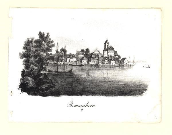 Gravures: Romanshorn Lithographie von Pecht – D'occasion à Rafz par Helvet32